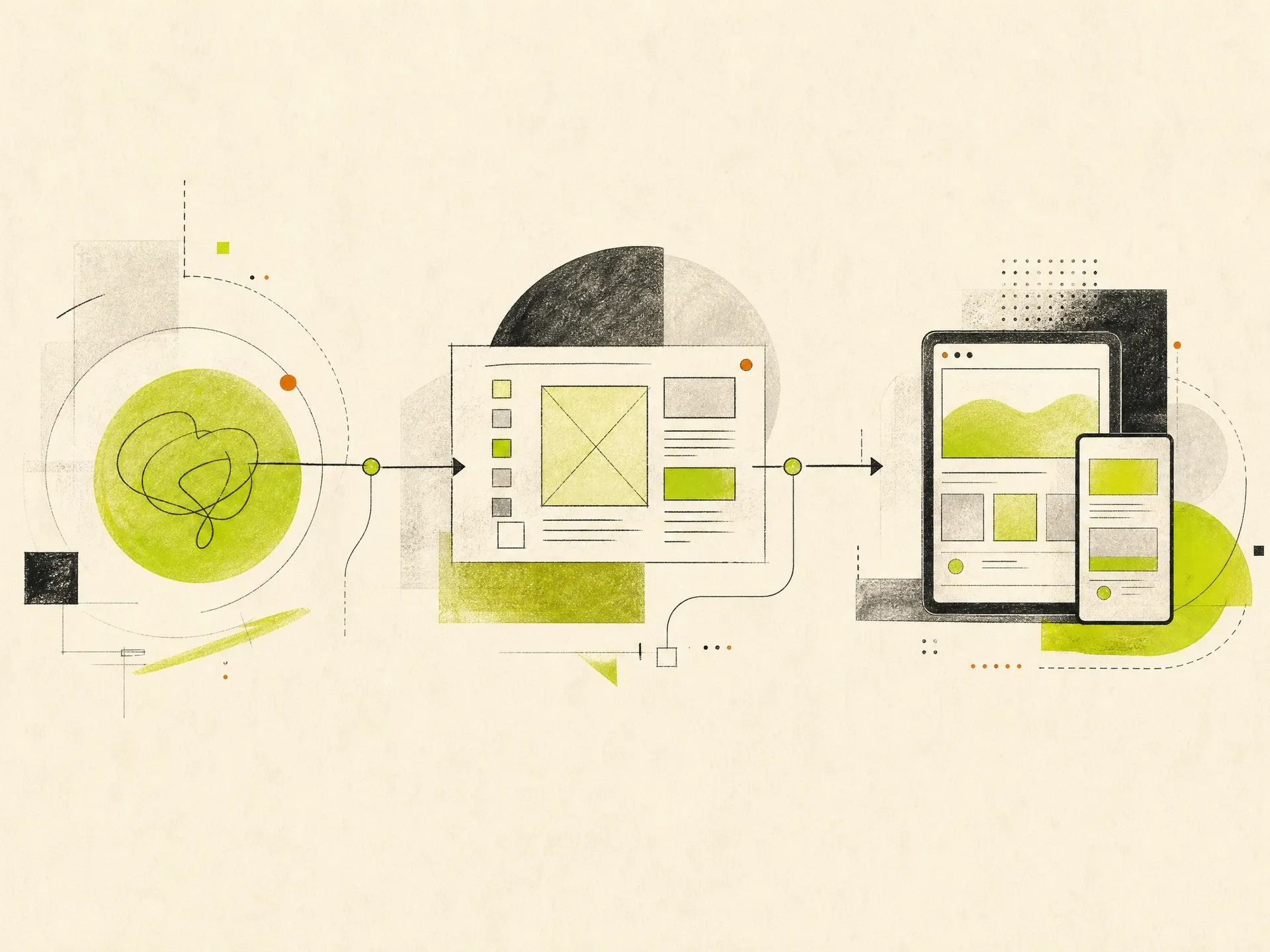 Abstract workflow illustration